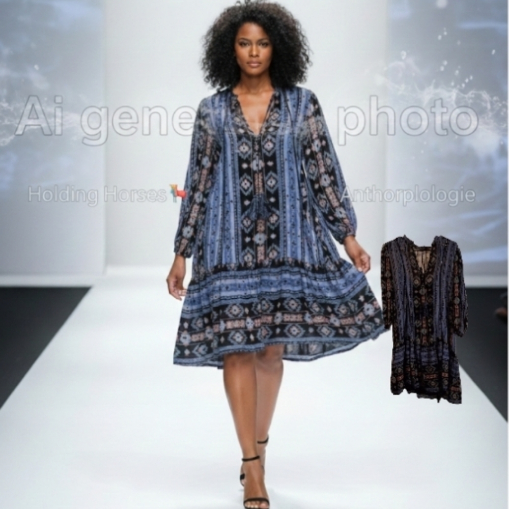 Holding Horses Geometric Dress